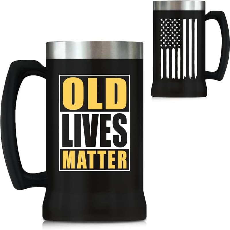 Funny Beer Mug for Men and Women - Gag Gift for Birthdays