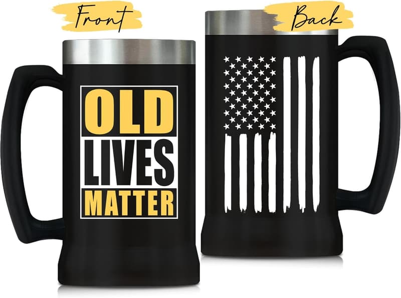 Funny Beer Mug for Men and Women - Gag Gift for Birthdays