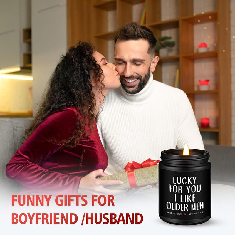 Lavender Scented Soy Wax Candle for Him - Birthday Gift