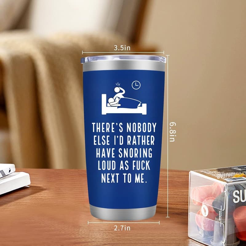 Funny Blue Stainless Steel Tumbler - Gift for Him or Her