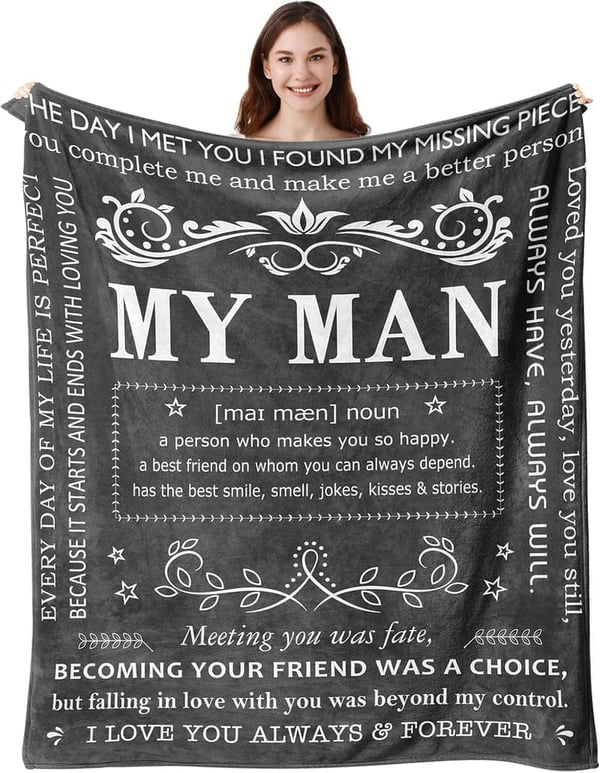 Anniversary Soft Throw Blanket for Him, 50