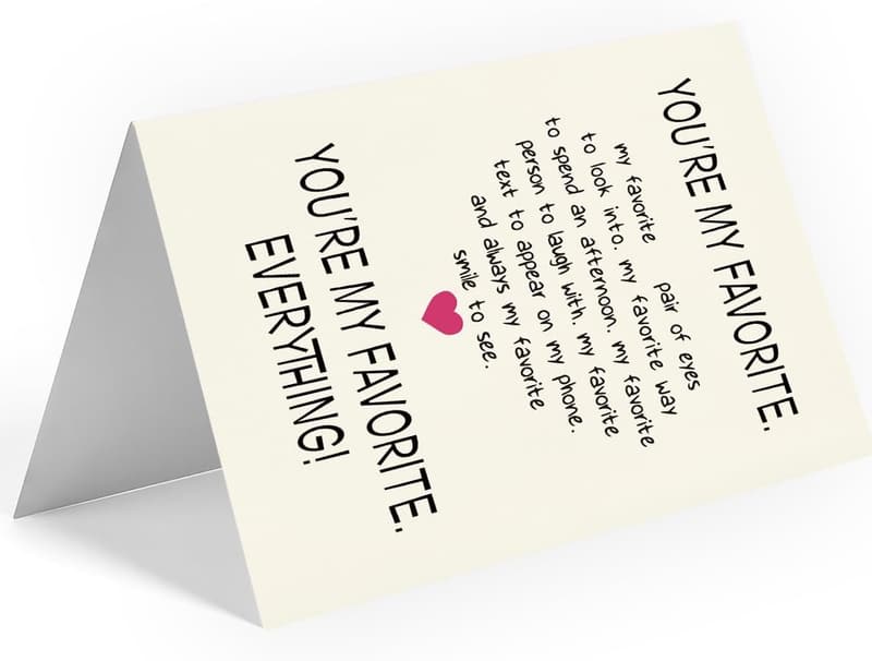 Anniversary Card for Husband - Funny Premium 400gsm Cardstock