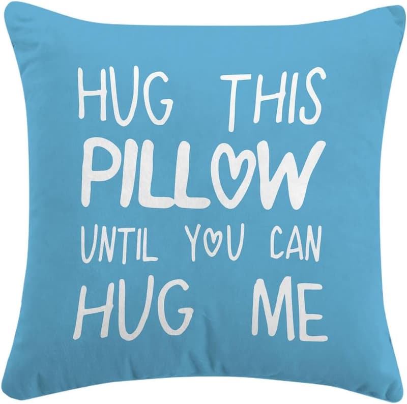 Valentine's Day Throw Pillow Cover for Long Distance Love 18