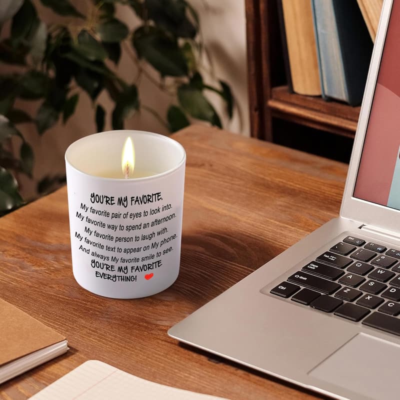 Lavender Scented Soy Candle for Him - Romantic Gift