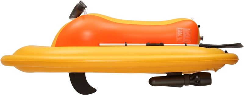 Parent-Child Electric Underwater Scooter with Booster, 60 Min Ride
