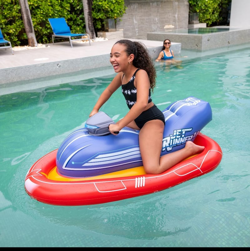 12V Motorized Inflatable Watercraft Pool Float - Jet Runner 2.0