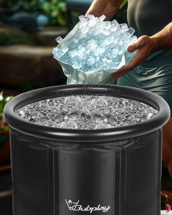 XL Cold Plunge Tub for Recovery - 105 Gallons with Cover