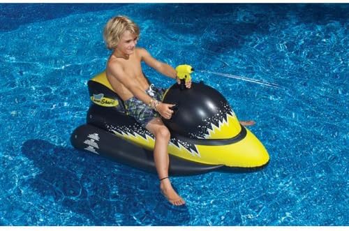 Lasershark Wet-Ski Squirter Toy - Black/Yellow, 51