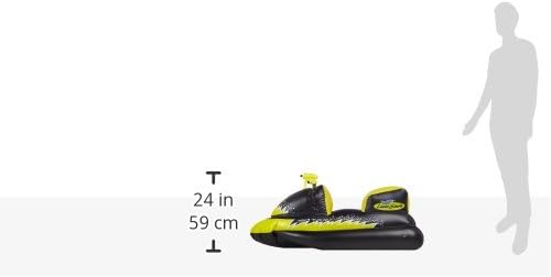 Lasershark Wet-Ski Squirter Toy - Black/Yellow, 51