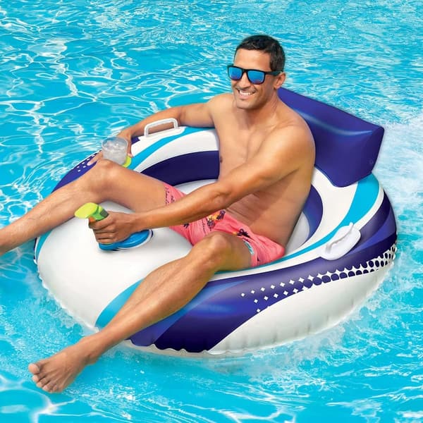 Motorized Kids' Inflatable Bumper Boat with Water Blaster