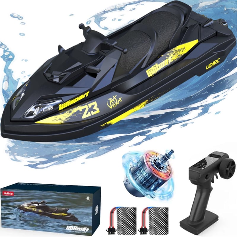 RC Turbo Jet Boat - 25+ KPH Brushless RC Jet Ski for Adults
