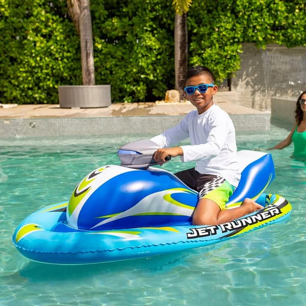 Motorized Kids Pool Toy - Inflatable Jet Runner for Fun