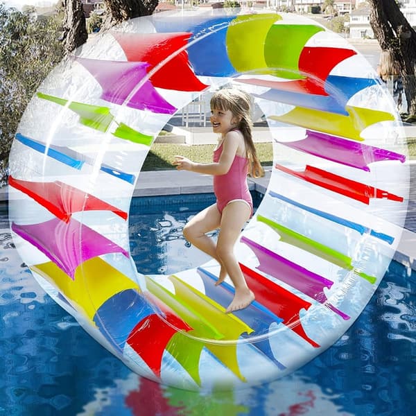 Giant Inflatable Wheel Roller for Kids' Pool Parties