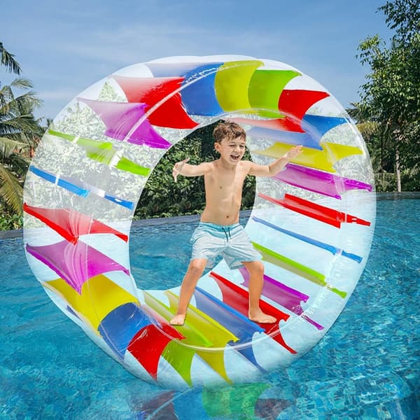 Giant Inflatable Wheel Roller for Kids' Pool Parties