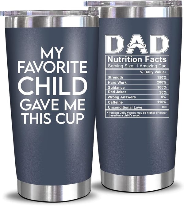 20 oz Tumbler for Father's Day - Gift for Dad from Kids