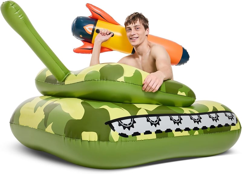 Tank Pool Float Toy for Kids & Adults - Inflatable Water Game