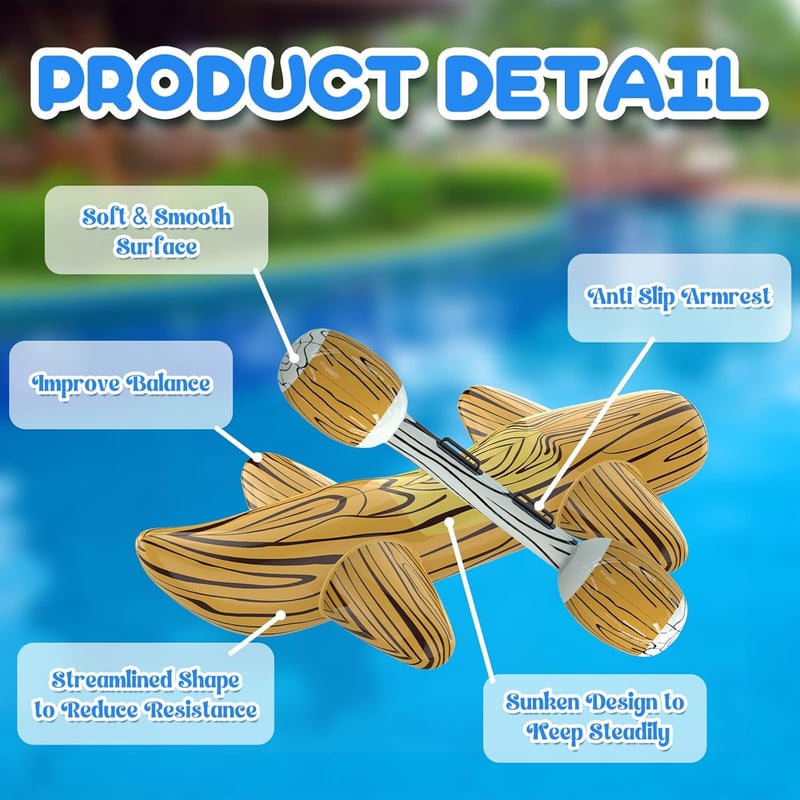 Kids' Inflatable Pool Rafts - 4-Piece Set for Family Fun