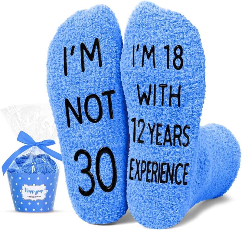 30th Birthday Gift - Socks for Men and Women