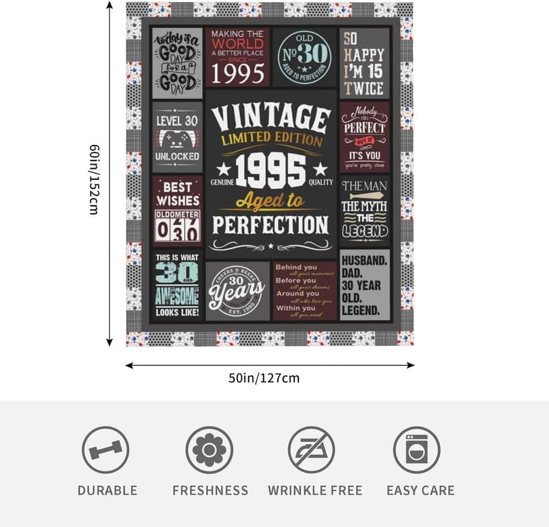 30th Birthday Blanket 60