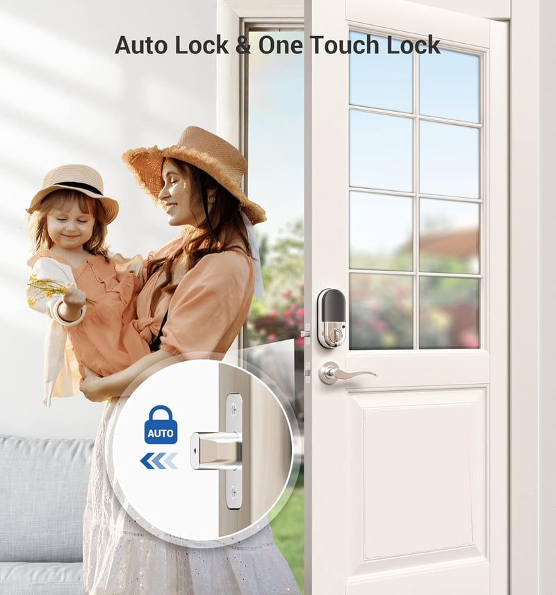 Veise 7-in-1 Biometric Smart Door Lock with App Control
