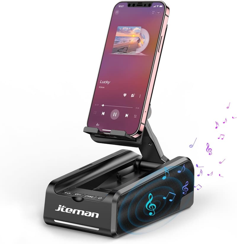 Bluetooth Speaker Phone Stand - Portable Desk Gadget for All