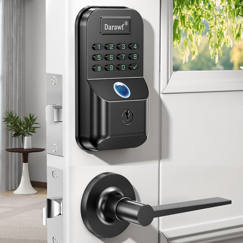 Keyless Fingerprint Door Lock with Bluetooth Control
