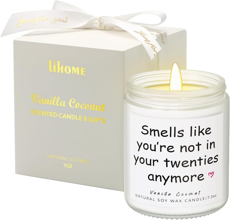 30th Birthday Funny Candle Gift for Him/Her - Natural Soy Wax