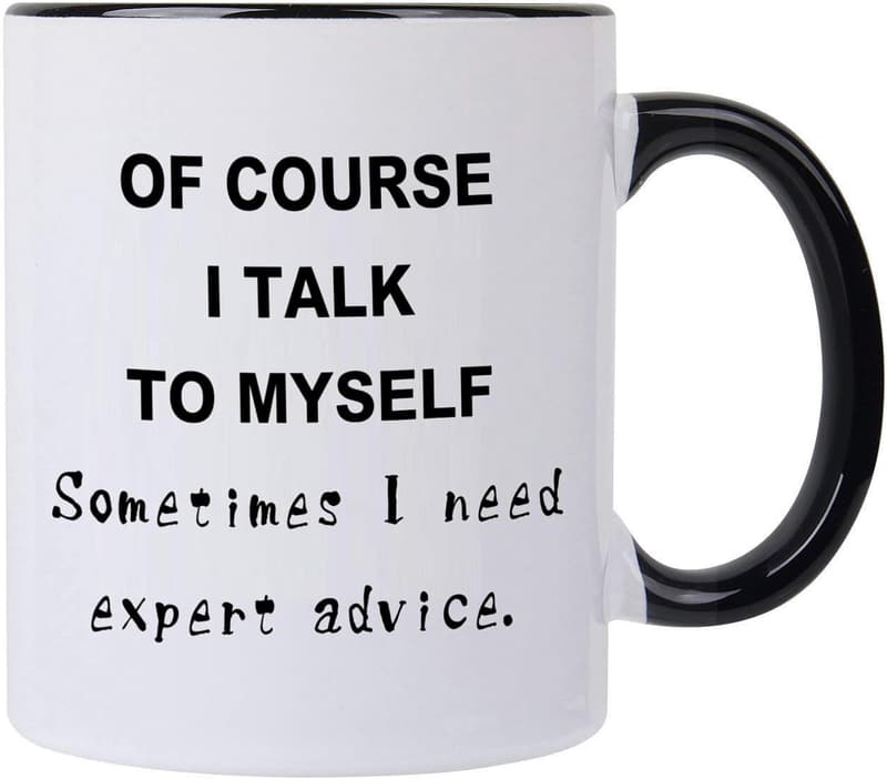Funny Men’s Coffee Mug - “Expert Advice” 12 oz Novelty Gift