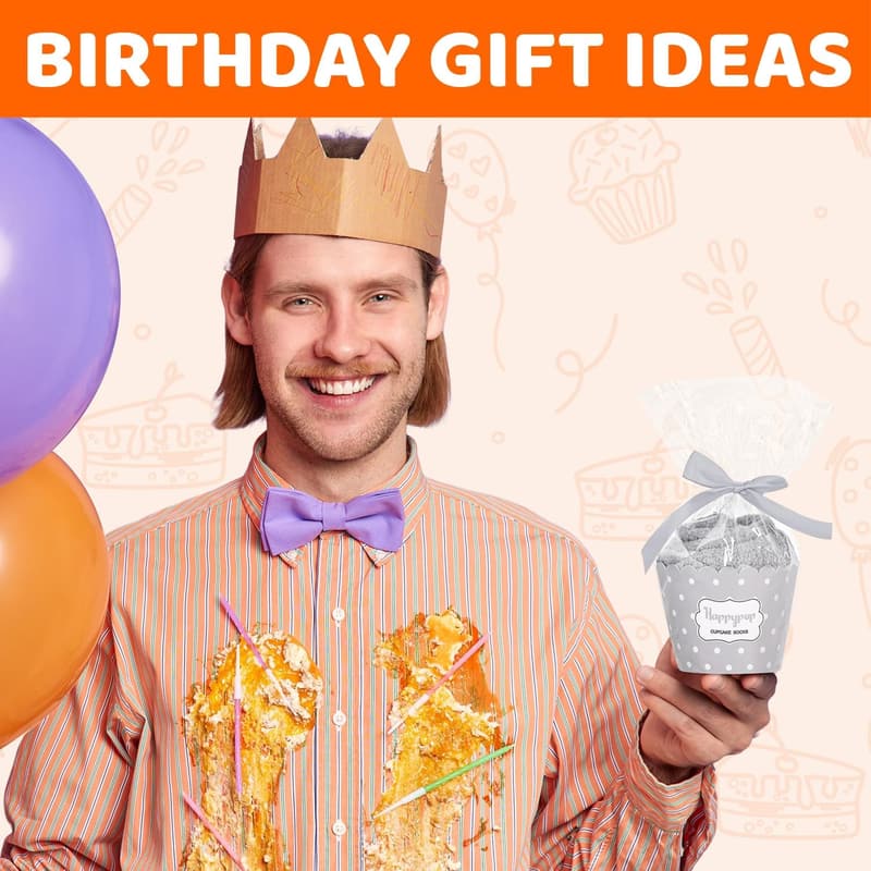 Funny Birthday Gray Socks for Senior Men