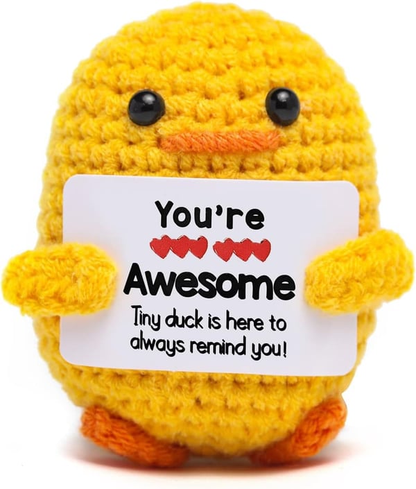 Inspirational Crochet Duck Decor - Funny Gift for All Occasions