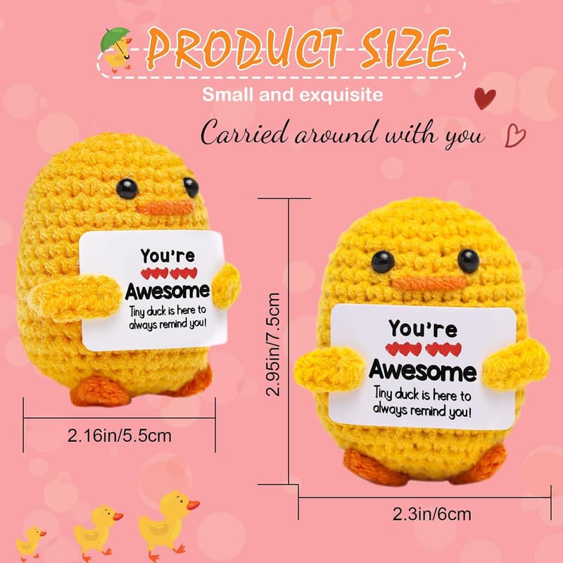 Inspirational Crochet Duck Decor - Funny Gift for All Occasions