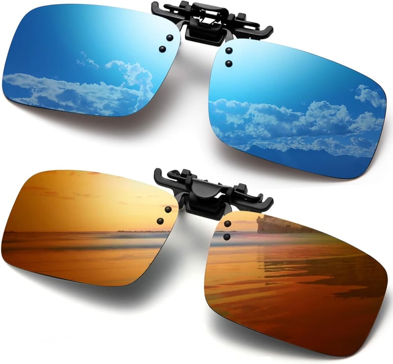Polarized Clip-on Sunglasses for Prescription Glasses
