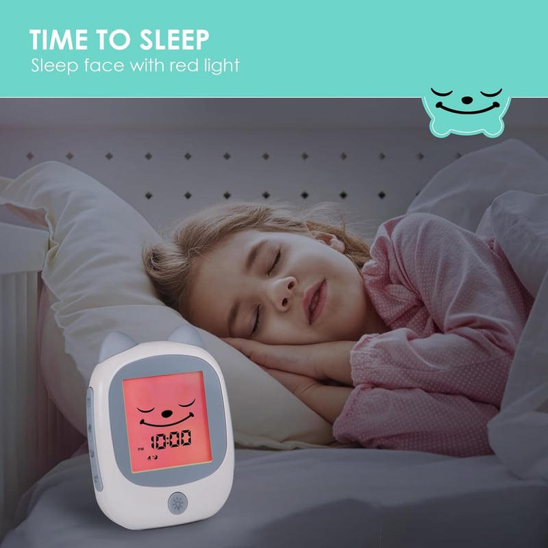 Kids Sleep Training Clock with Snooze & Sleep Timer