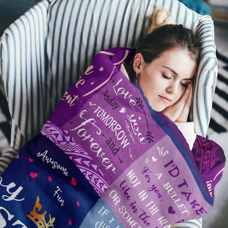 Friendship Throw Blanket for Women's Birthday - 50