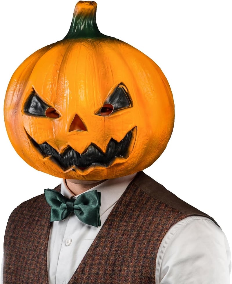 Halloween Pumpkin Face Masks - Scary Novelty for Parties