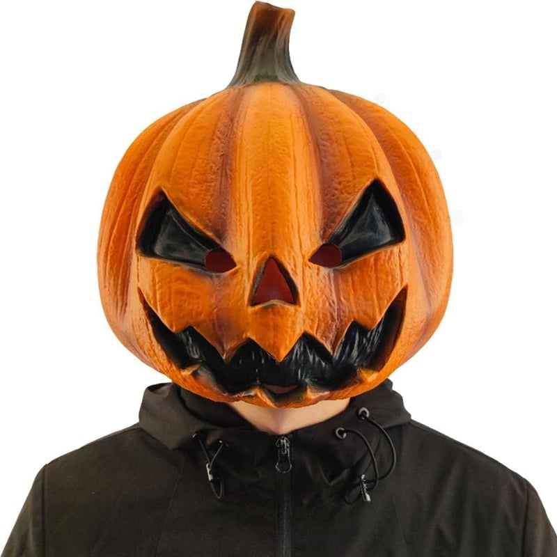 Halloween Pumpkin Face Masks - Scary Novelty for Parties