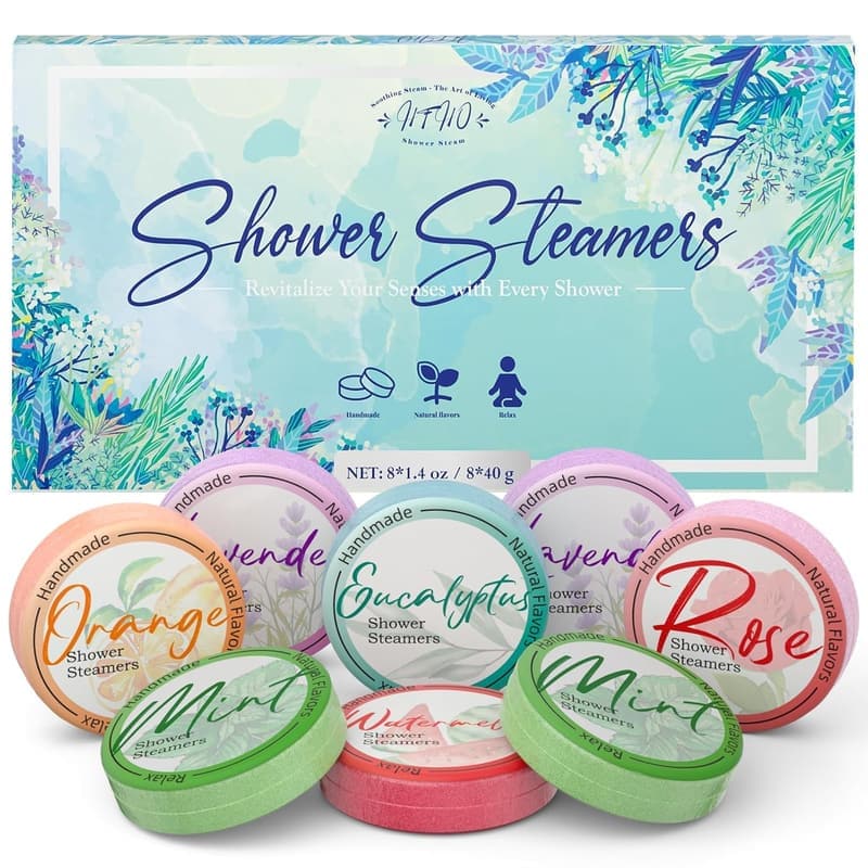 Aromatherapy Shower Steamers 8-Pack - Relaxation Gifts for Her
