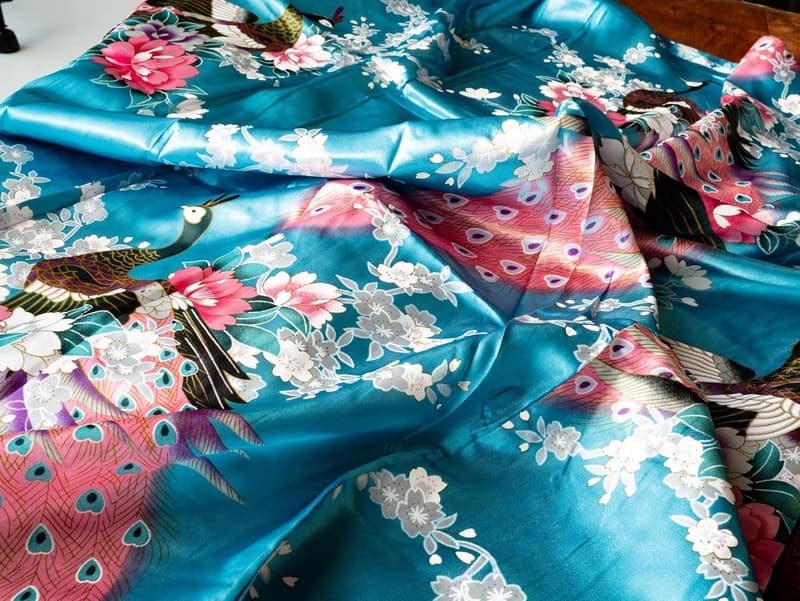 Peacock Lightweight Kimono Robe for Women - Bridal Shower Gift