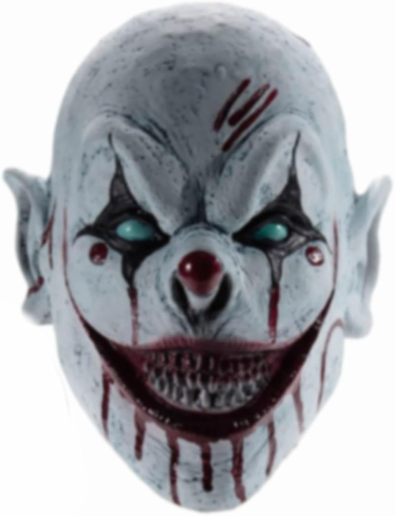 Evil Clown Mask for Halloween Cosplay and Horror Costumes
