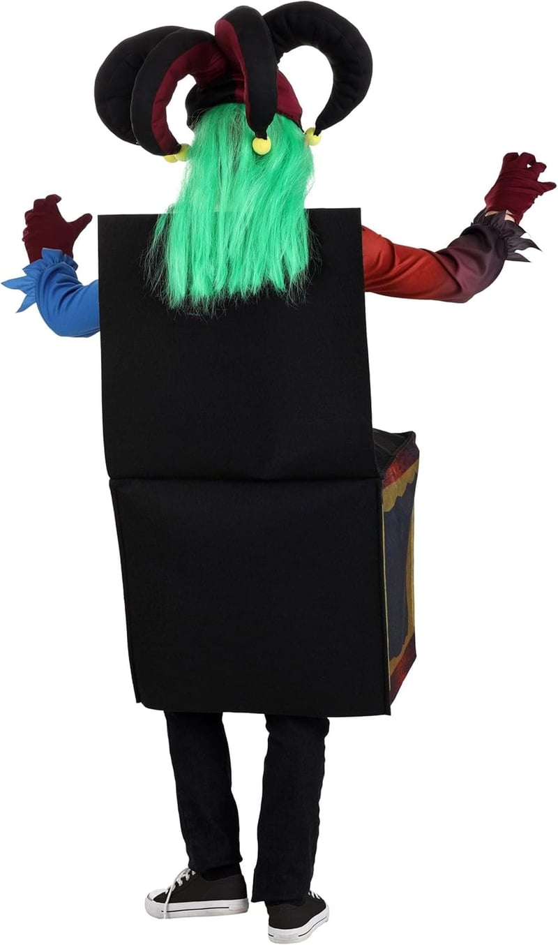 Haunted Jack in the Box Costume for Kids with Mask & Gloves