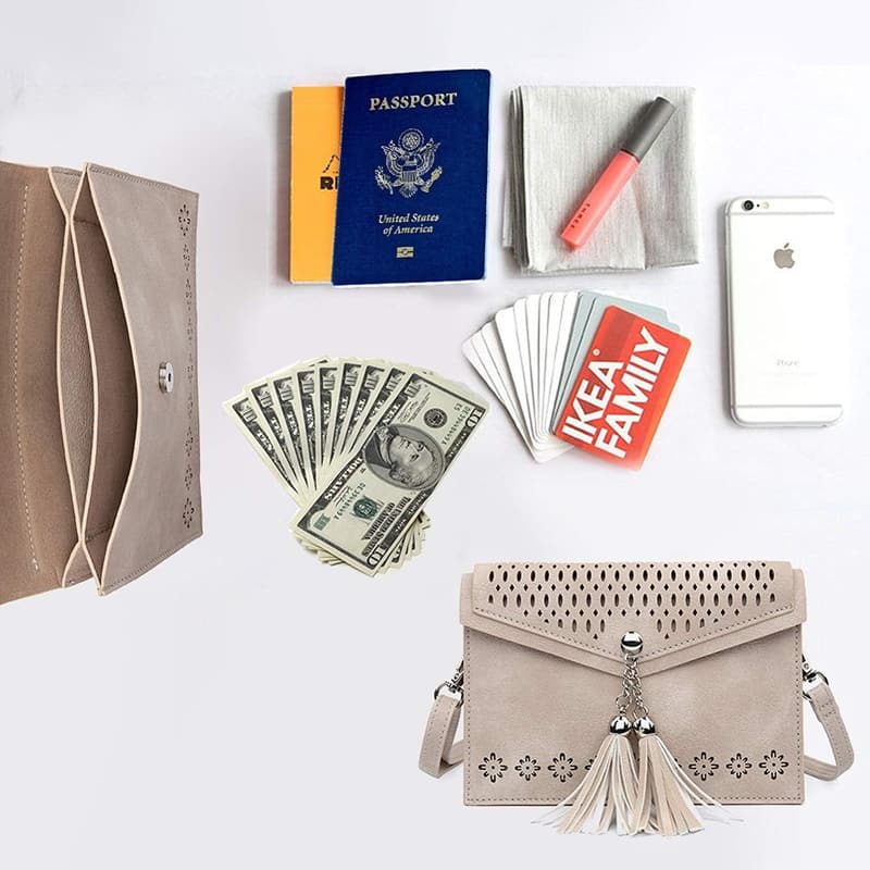 Teenage Girls' Tassel Crossbody Bag