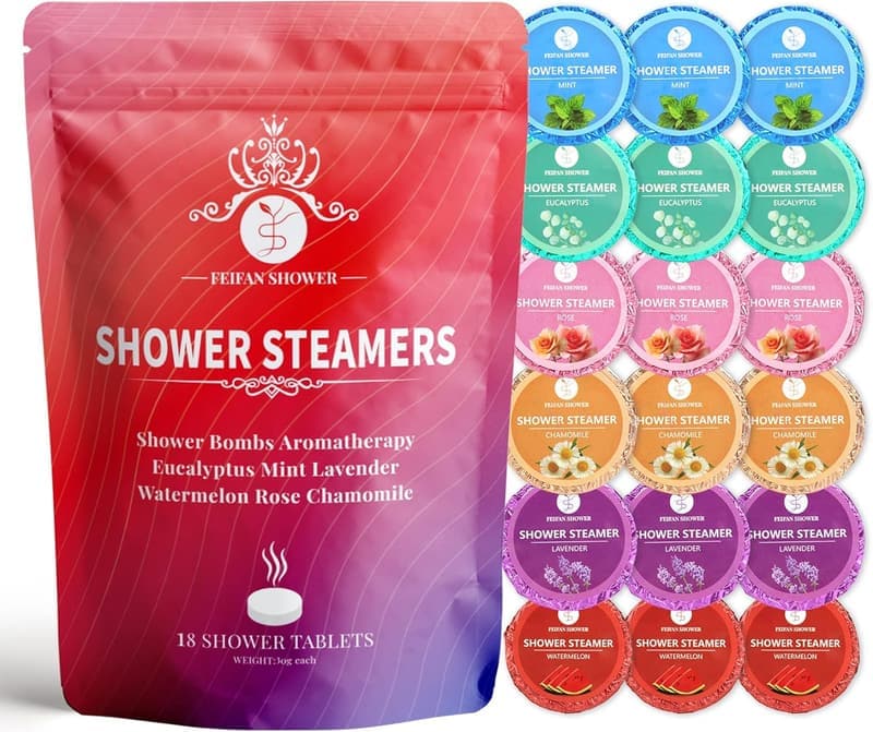 Aromatherapy Shower Steamers 18-Pack Gift Set for Women