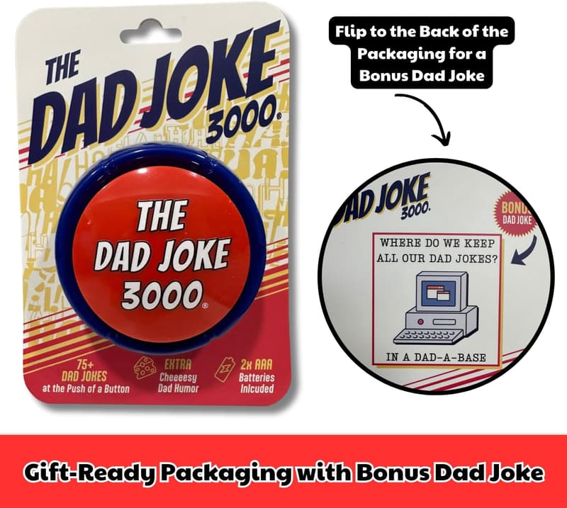 Funny Dad Joke Button - Perfect Birthday Gift for Dads