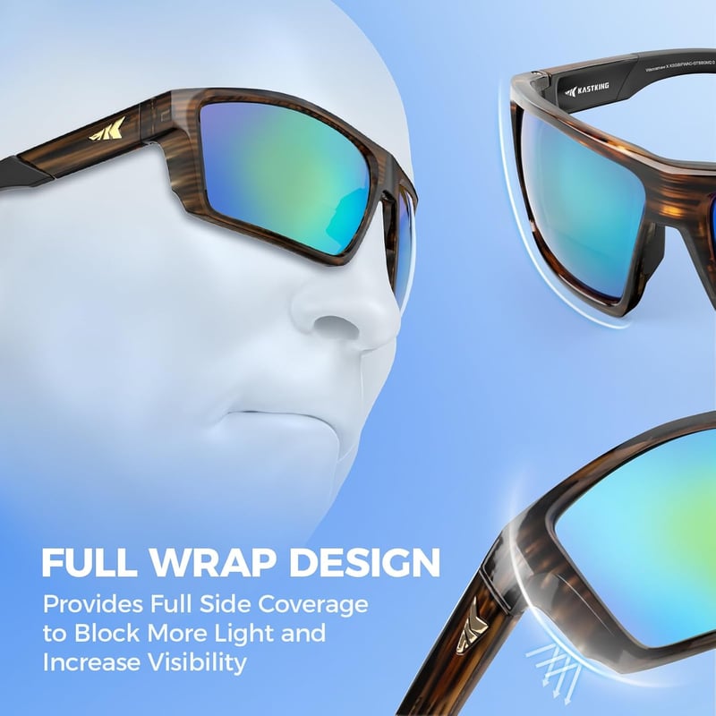 Polarized Bifocal Sport Sunglasses for Men, Wrap Around Design