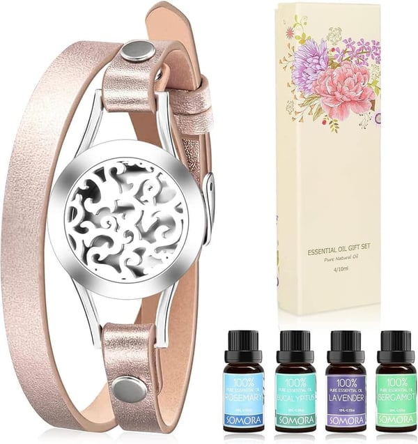 Essential Oil Diffuser Bracelet Gift Set for Women