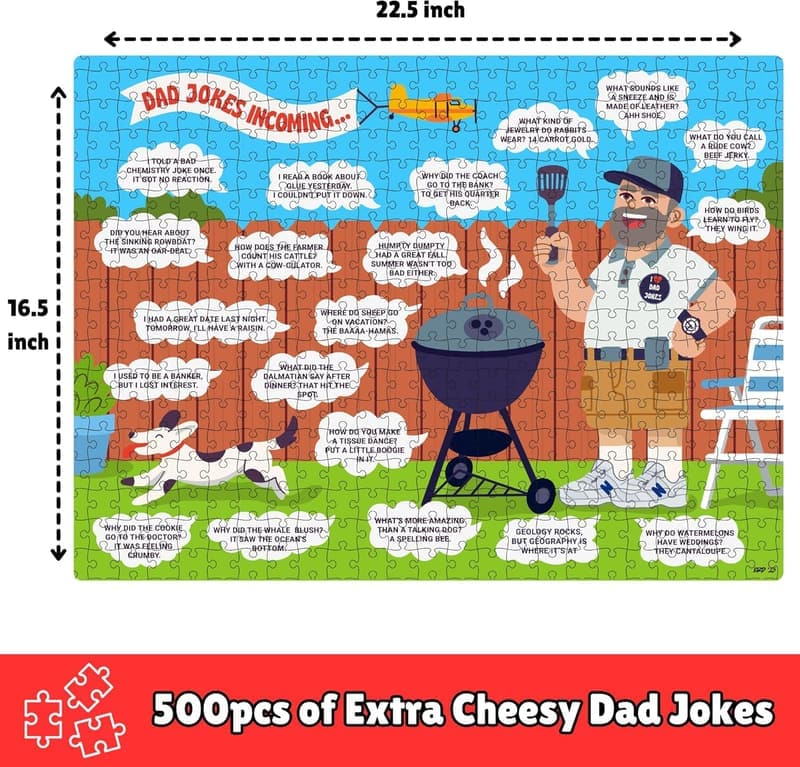 Father's Day Dad Joke 500-Piece Jigsaw Puzzle
