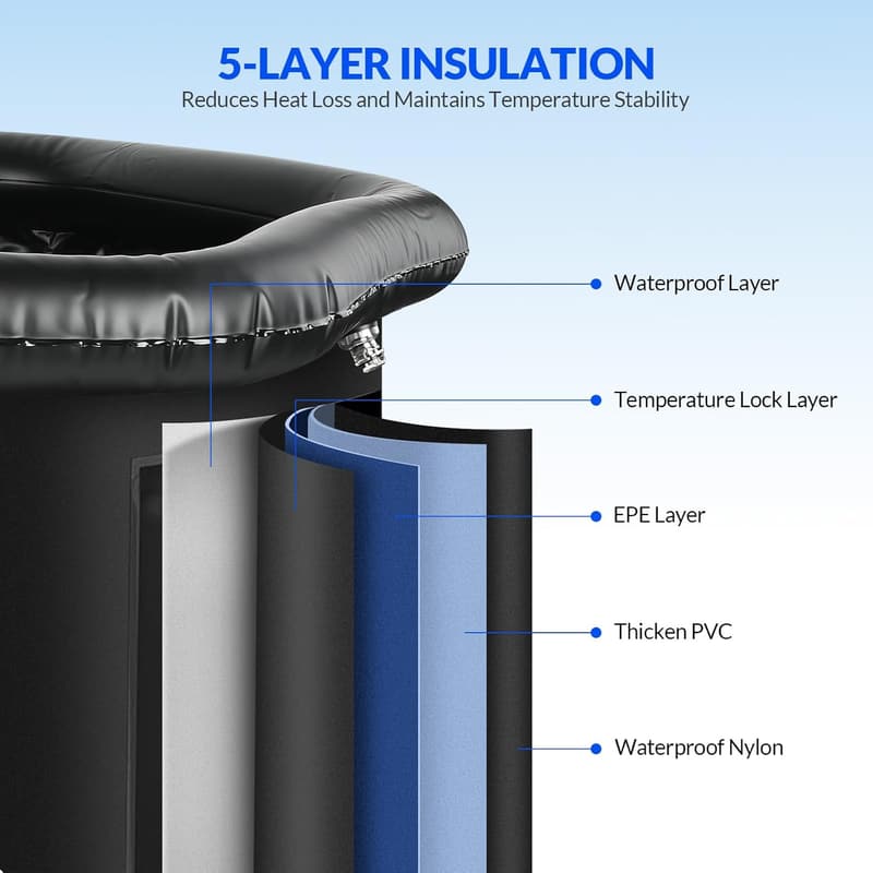 Heavy-Duty Cold Plunge Tub for Athlete Recovery