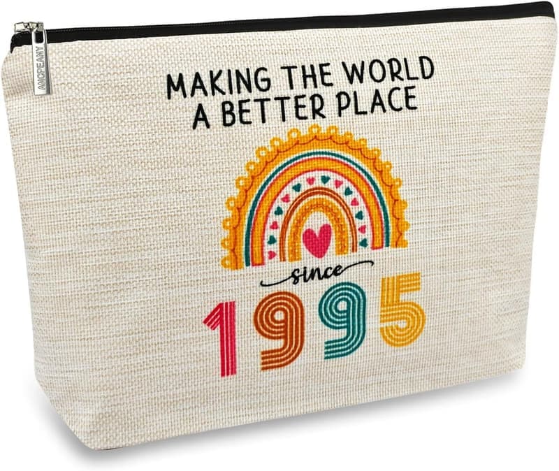30th Birthday Makeup Bag for Her - 1995 Dirty 30 Design