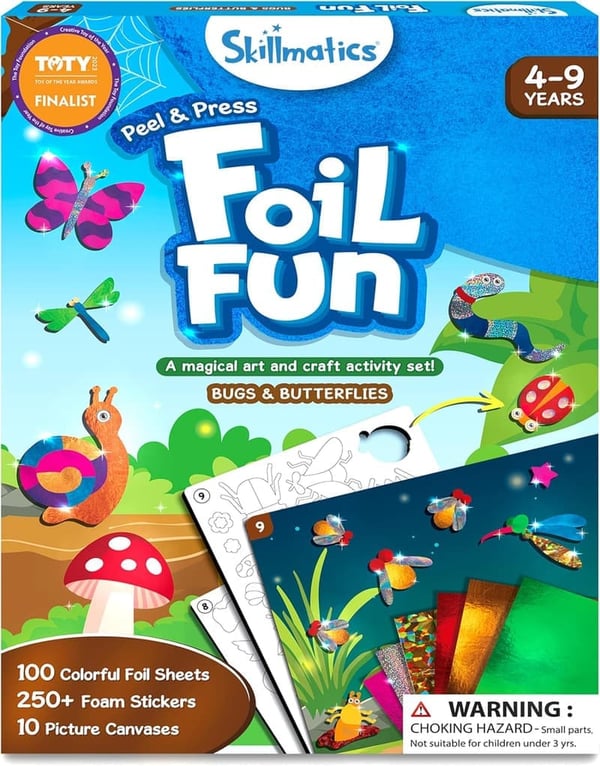 Foil Fun Bugs & Butterflies Art Set for Kids Ages 4-9
