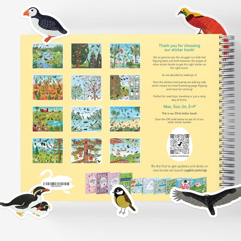 Kids' Bird Sticker Activity Book with 500+ Stickers and Coloring Pages